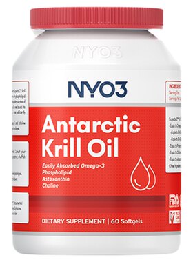 NYO3纯南极磷虾油软胶囊保健omega3升级60粒进口心脑血管养护