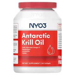 挪威NYO3进口纯南极磷虾油软胶囊omega3升级60粒进口心脑血管养护