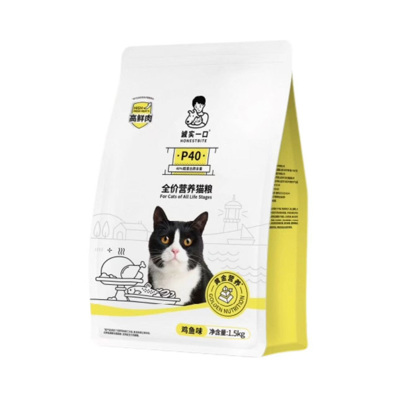 诚实一口P40全价高鲜肉长肉猫粮