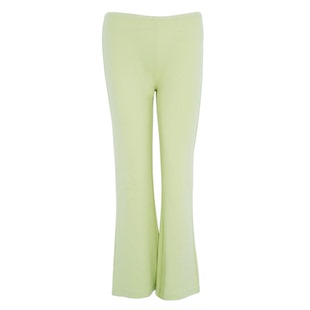 WellD 黄油系列！细边低腰棉质8分喇叭裤 /长裤女懒人神裤