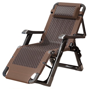 折叠式午休床单人折叠床成人家用办公室午睡躺椅可躺可睡一体藤椅