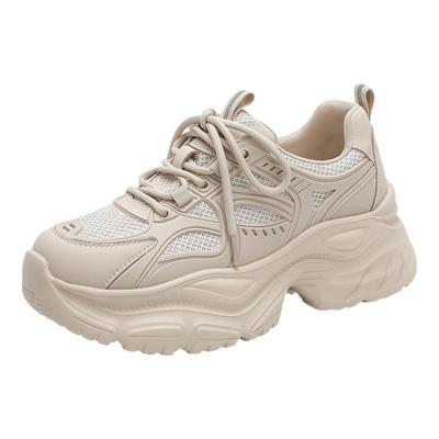 达芙妮厚底老爹鞋女小白鞋增高