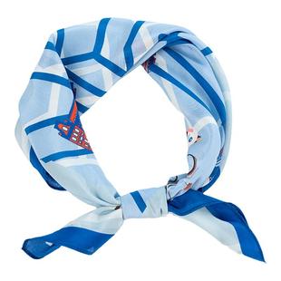 GOTAN双绉100%桑蚕丝丝巾女浪漫城市设计方巾清新配色时尚小围巾