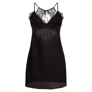 「LA」粉黛心事丨边界系列*蕾丝边露背女人味睡裙薄性感舒适睡衣