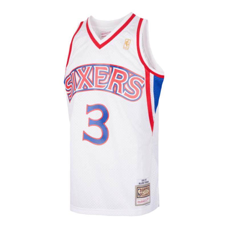 76人艾佛森96-97赛季NBA官方MN复刻3号球衣SW球迷版