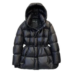 黑金鹅绒羽绒服女中短款加厚韩版收腰2025冬季情侣款黑钻极寒外套