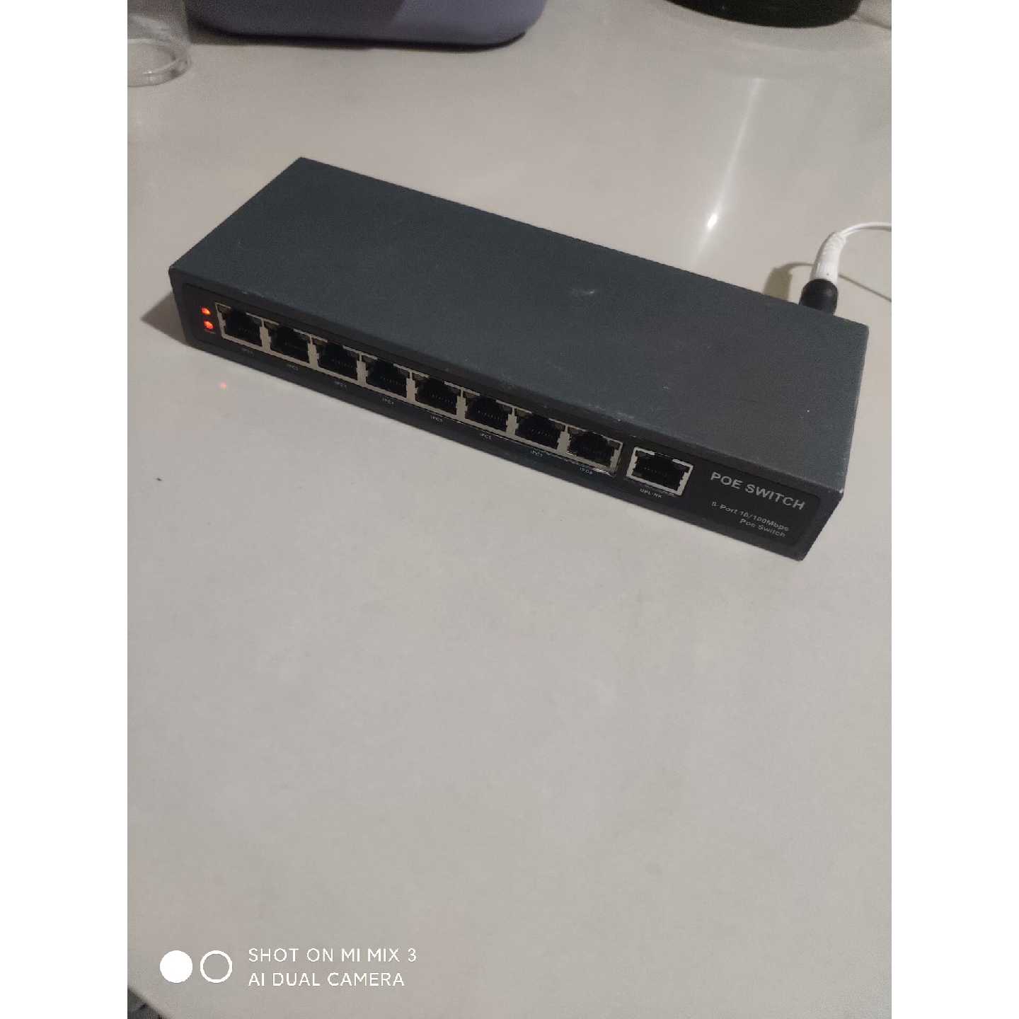 议价POE8口交换机型号KU8009E铁壳功能正常成色如可维修
