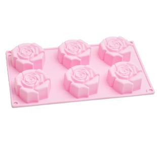 马蹄糕烘焙模具硅胶凉糕果冻布丁玫瑰花心形小鱼卡通动物鱼尾模具