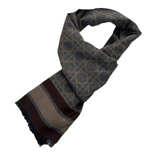 报喜鸟羊绒礼盒送礼格子休闲青年保暖长方形品牌披肩围脖围巾