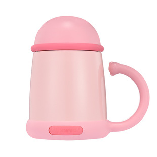 杯具熊猫咪保温杯男女士商务送礼家用不锈钢带手柄茶漏泡茶水杯子