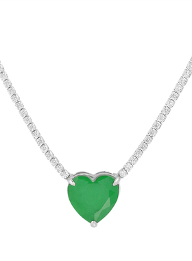 仿真925纯银莫桑钻单排满钻钻石