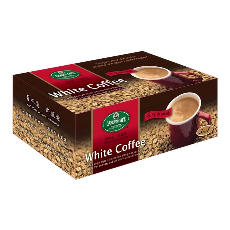 台湾进口展佳Garden cafe花园白咖啡榛果味原味无蔗糖 速溶三合一