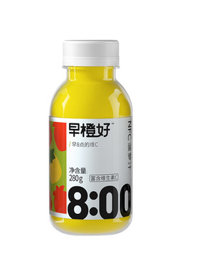 nfc橙汁新鲜无蔗糖纯果汁280ml*8