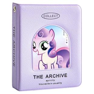 一宫格小马宝莉卡册送黑背镂空设计少女心迷你专辑追星小卡收藏册可爱高颜值3寸拍立得收集卡牌卡包收纳相册