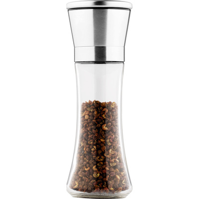 手动研磨玫瑰海盐颗粒调料瓶