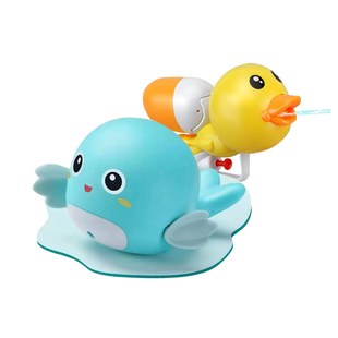 小黄鸭宝宝洗澡玩具婴儿沐浴花洒儿童戏水枪游泳小乌龟男孩女孩
