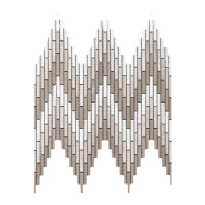 雨典长条波浪石材马赛克厂家直销