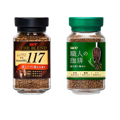日本UCC117黑咖啡进口速溶咖啡