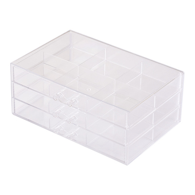 透明亚克力吧唧收纳盒多层抽屉式
