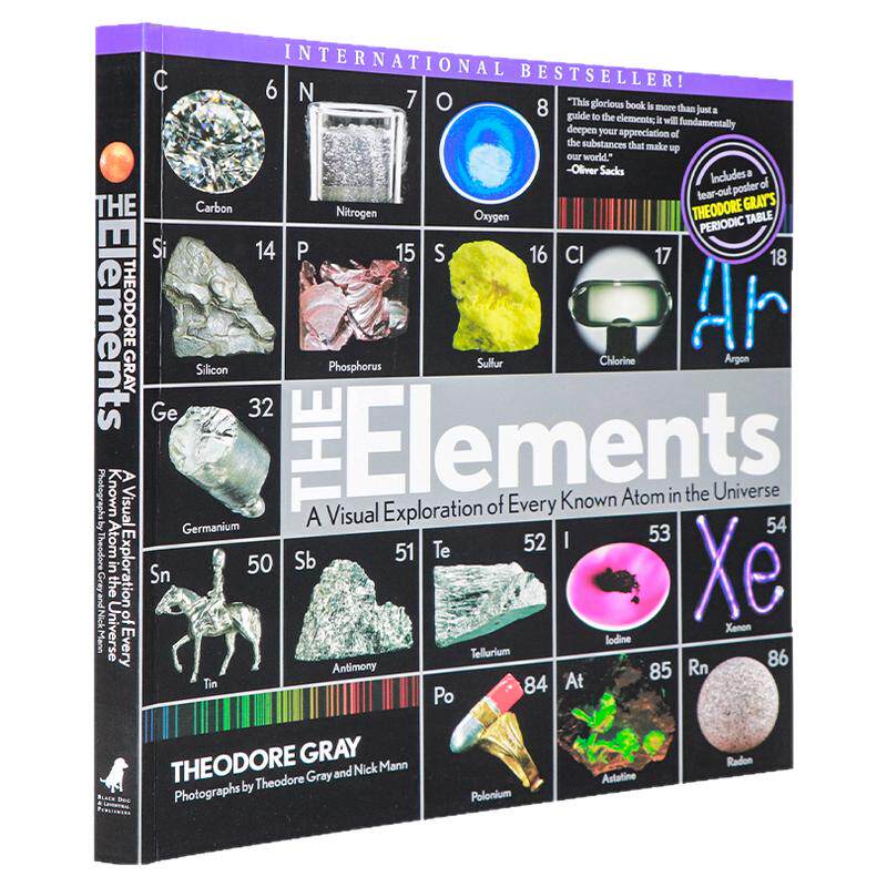 英文原版 视觉之旅神奇的化学元素 Elements 宇宙已知原子的视觉探索青少年儿童英语科普百科读物 Theodore Gray 开启化学世界之旅