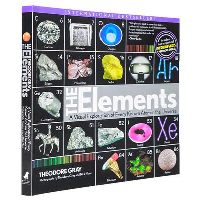 英文原版 视觉之旅神奇的化学元素 Elements 宇宙已知原子的视觉探索青少年儿童英语科普百科读物 Theodore Gray 开启化学世界之旅