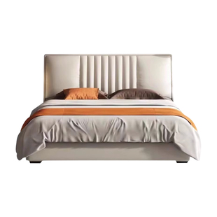 布艺床现代简约轻奢免洗科技布床双人小户型主卧室实木软包婚床