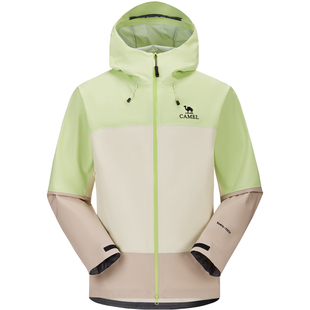 骆驼全天候硬壳冲锋衣户外2026春季新款暴雨级防水登山服外套男