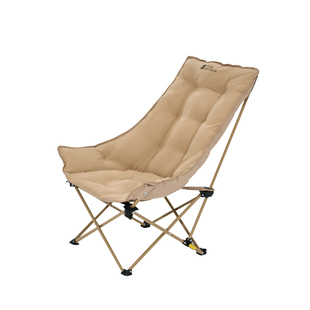 牧高笛高背夹棉月亮椅折叠椅午睡躺椅户外露营钓鱼沙滩便捷舒适椅