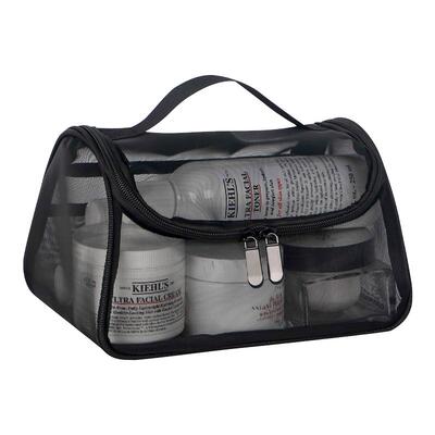 大容量手提弯包男女通用网纱拉链