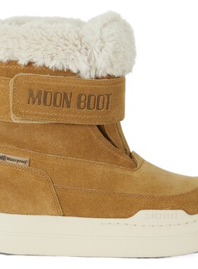 Moon Boot 女童秋冬优选深卡其布色绒面革踝靴