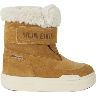 【折扣】Moon Boot 女童秋冬优选深卡其布色绒面革踝靴
