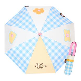 RPDCLaVie「蔚蓝晴空」桃心8骨雨伞小巧便携太阳伞晴雨两用女rpdc