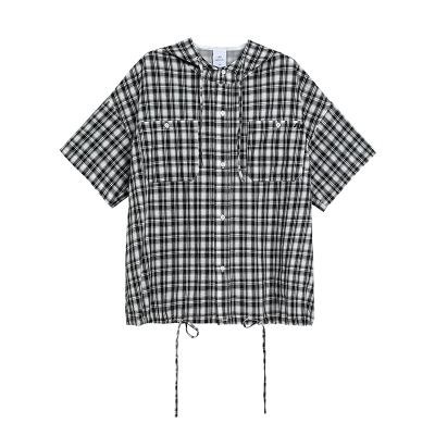 TurnSignal潮牌条纹格子衬衫女