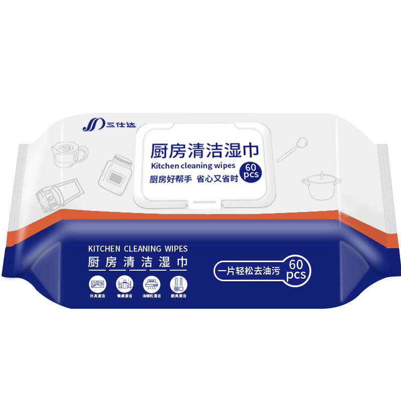 去油去污厨房湿巾三仕达