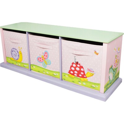 儿童储物柜儿童收纳三格布袋柜