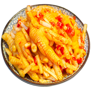 四川酸辣笋丝无骨鸡爪柠檬零食冷吃凤爪追剧下酒脱骨即食网红特产