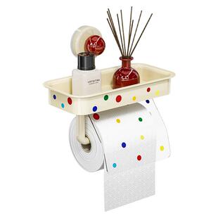 吸盘卫生间厕纸盒壁挂式免打孔家用多功能置物架浴室厕所卷纸挂架