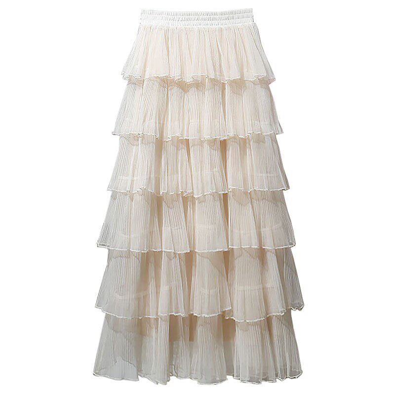 春季层层网纱蛋糕裙半身裙女秋冬2026新款蓬蓬纱裙半裙长裙子冬裙