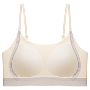 草本初色青少年定型内衣初高中生三阶段发育期少女文胸固定杯薄款