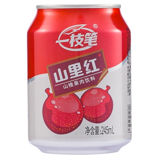 一枝笔山里红山楂汁莱阳梨汁芒果汁饮料245ml*10罐组合装果汁饮品