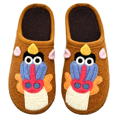 TOFUYOU 羊毛棉拖鞋女士秋冬季情侣家居防滑加绒拖鞋男办公室静音