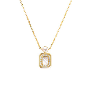 PEARLSTIGE经典香水瓶ROSA项链轻奢优雅小香风通勤珍珠锁骨链