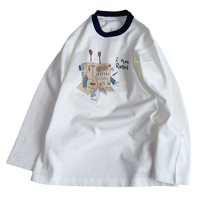 大E小e童装儿童长袖T恤2026春装中大童韩版打底衫男女童上衣90003