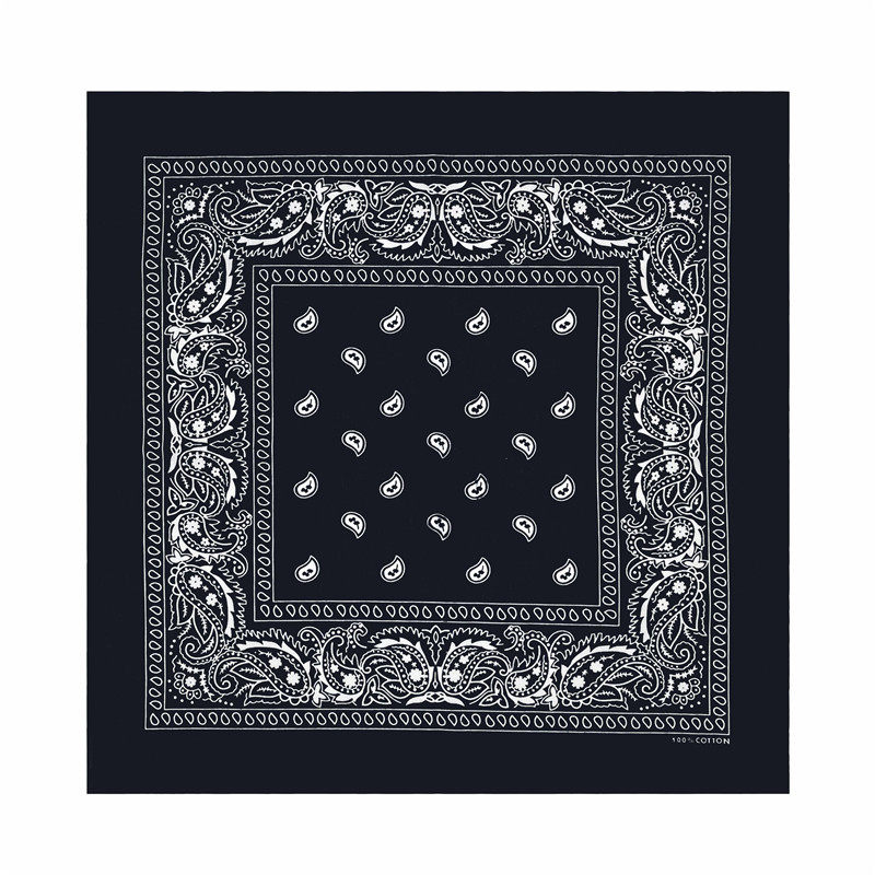 纯棉腰果花大方巾嘻哈头巾男女街舞发带韩国时尚领巾围脖围巾潮