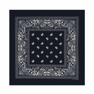 纯棉腰果花大方巾嘻哈头巾男女街舞发带韩国时尚领巾围脖围巾潮