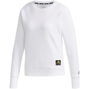 Adidas/阿迪达斯官方女子三条纹休闲运动长袖圆领卫衣FM9271