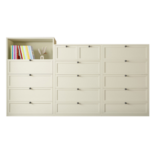 钢制斗柜卧室储物柜家用客厅边柜钢制收纳多巴胺抽屉柜床尾置物柜