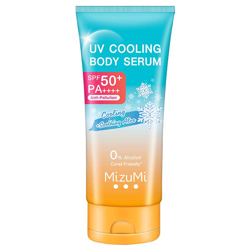 MizuMi满水美泰国冰感防晒霜多重uv防护身体乳清爽SPF50+165ml*2