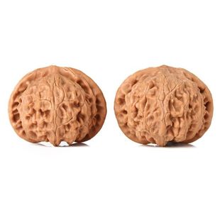 文玩核桃涞水宫灯玉玺狮子头配对上手盘捻红男女随身把件野生手把