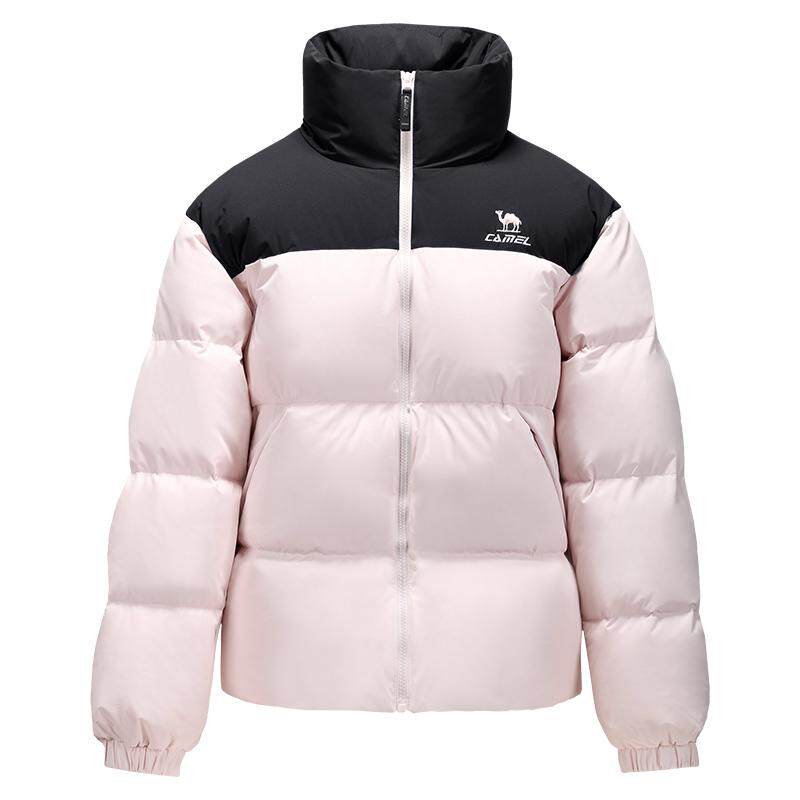 骆驼火炉立领羽绒服男女同款